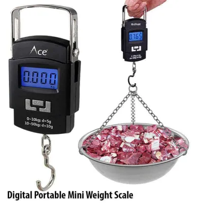 Digital Portable Weight Scale 50 Kg - Black Dhaka Shopping zone