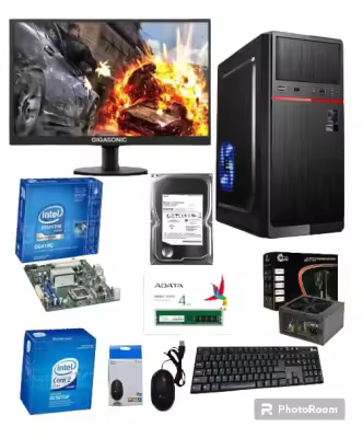 Intel Core i5 RAM 16GB SSD 128GB HDD Or 500GB GPU 8GB (Intel HD Built in) Gaming Desktop PC With 19 Inch Monitor