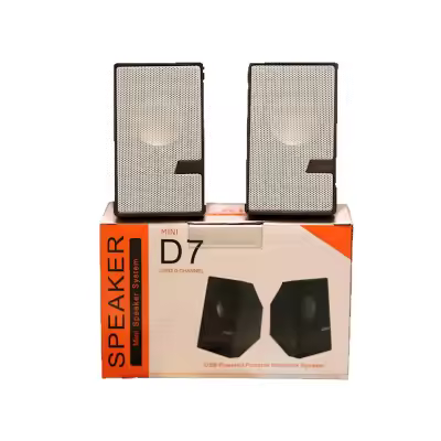 D7 Multimedia Speaker Use For Laptop Desktop Mobile TV - Speaker - Bluetooth Speaker - Speaker